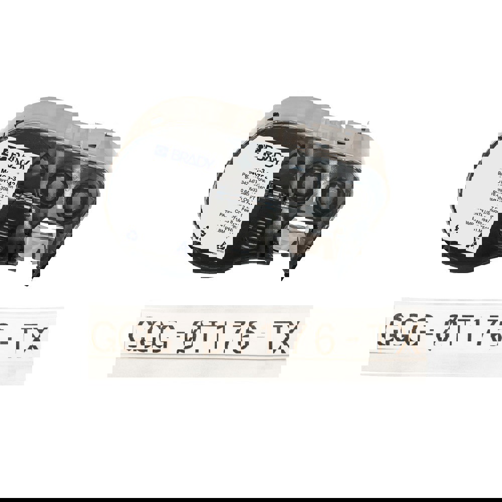 Labels, Ribbons & Tapes; Application: Heat Shrink Labels ; Type: Heat Shrink Labels ; Color Family: White ; Color: Black on White ; Label Diameter (Inch): 3/8 ; For Use With: BMP41; BMP51; BMP53; M511